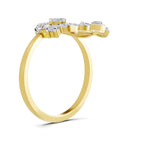 Graceful Floral Diamond Ring
