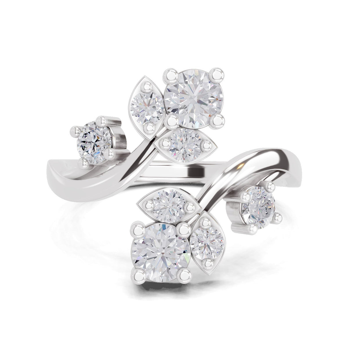 Classic Floral Diamond Ring