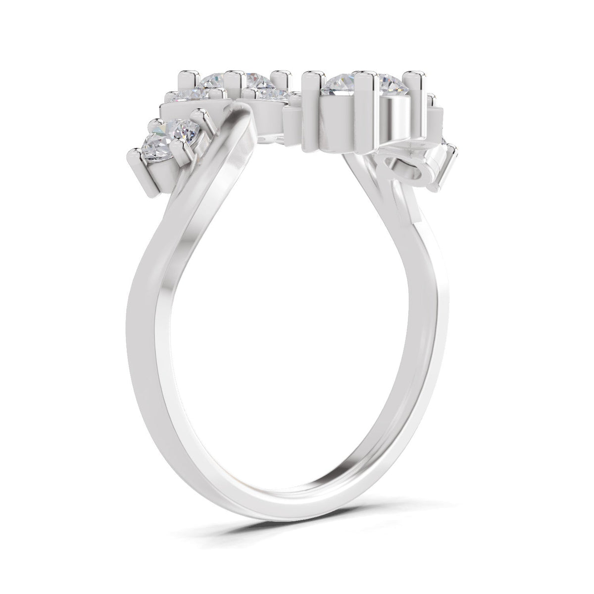 Classic Floral Diamond Ring