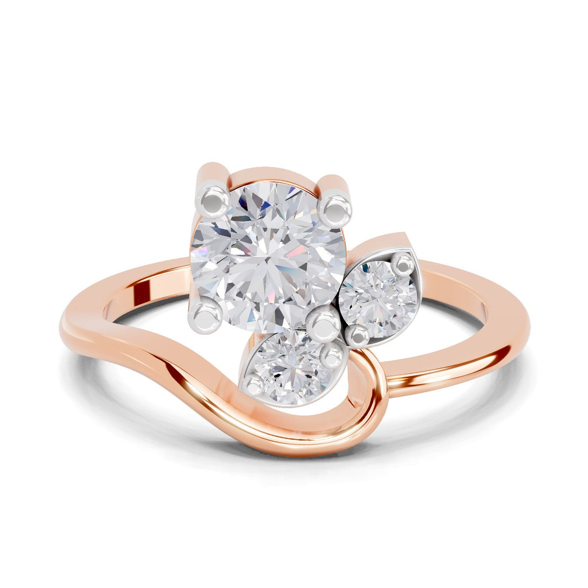 Sparkling Trio Diamond Ring