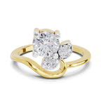 Sparkling Trio Diamond Ring