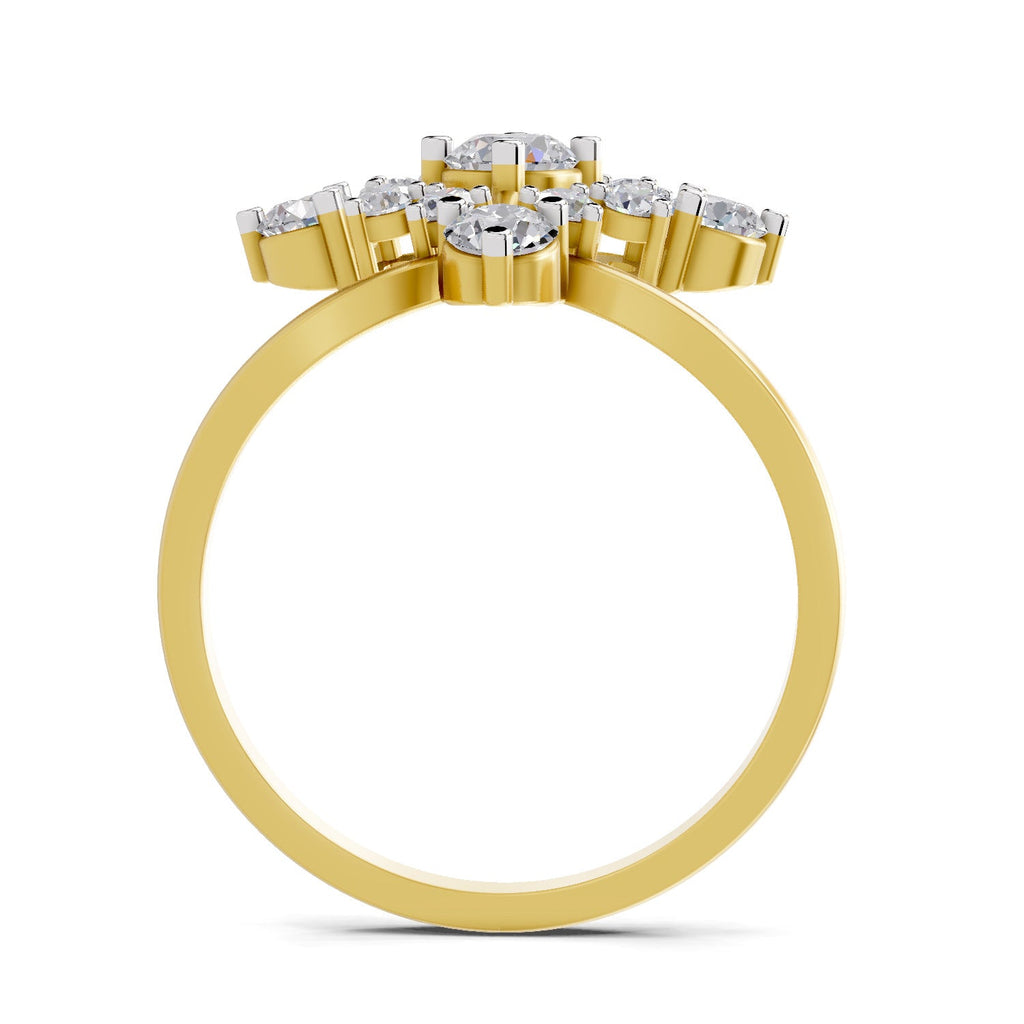 Delicate Marquise Cluster Diamond Ring