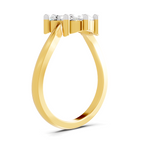 Graceful Three-Stone Diamond Ring