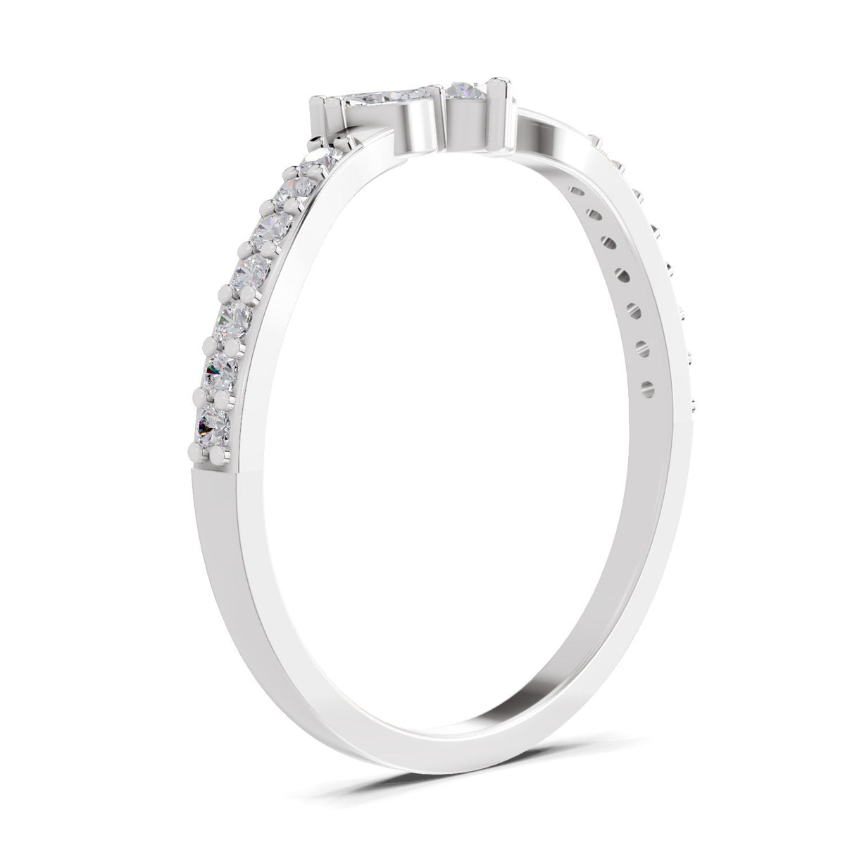 Dazzling Petal Diamond Promise Ring
