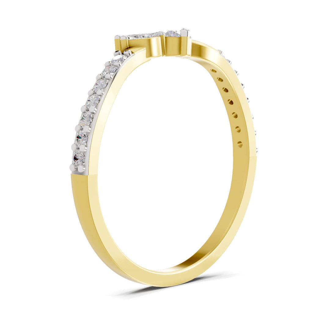 Dazzling Petal Diamond Promise Ring
