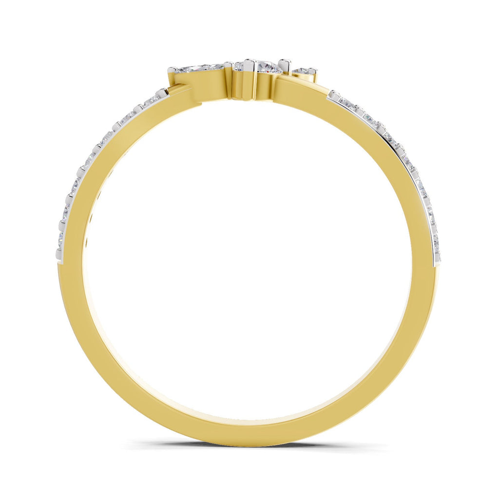 Dazzling Petal Diamond Promise Ring