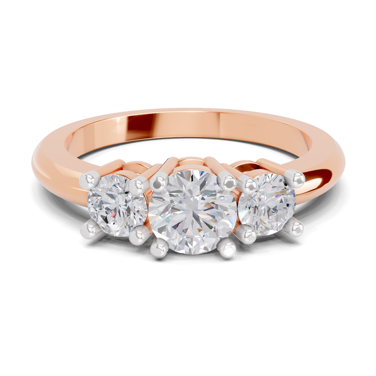 Luminous Promise Trinity Diamond Engagement Ring
