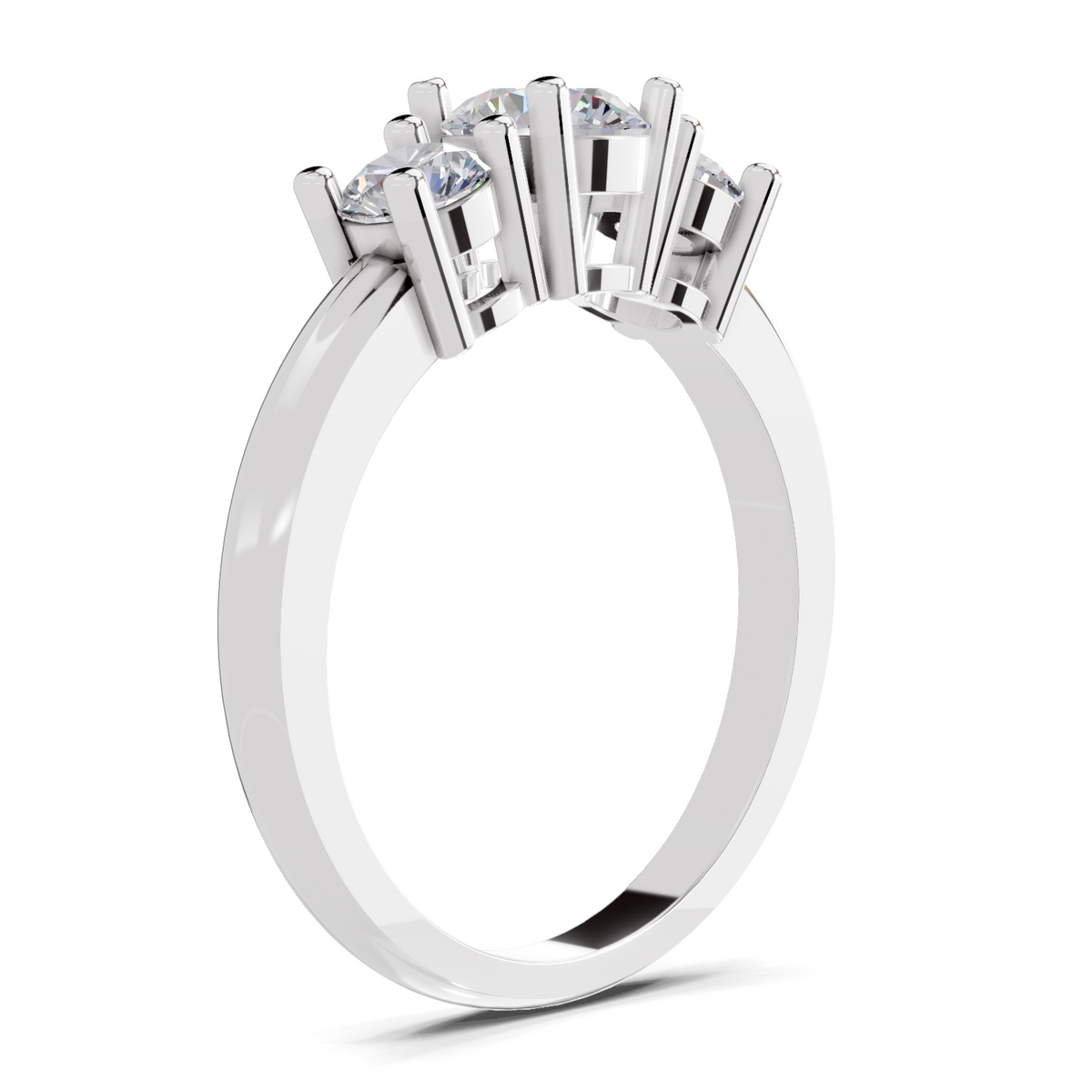Luminous Promise Trinity Diamond Engagement Ring