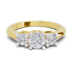 Luminous Promise Trinity Diamond Engagement Ring