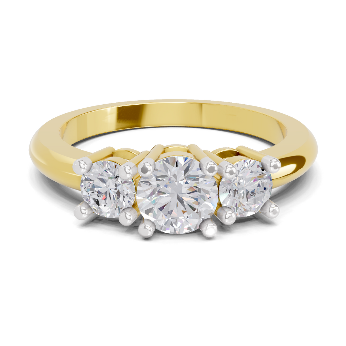 Luminous Promise Trinity Diamond Engagement Ring