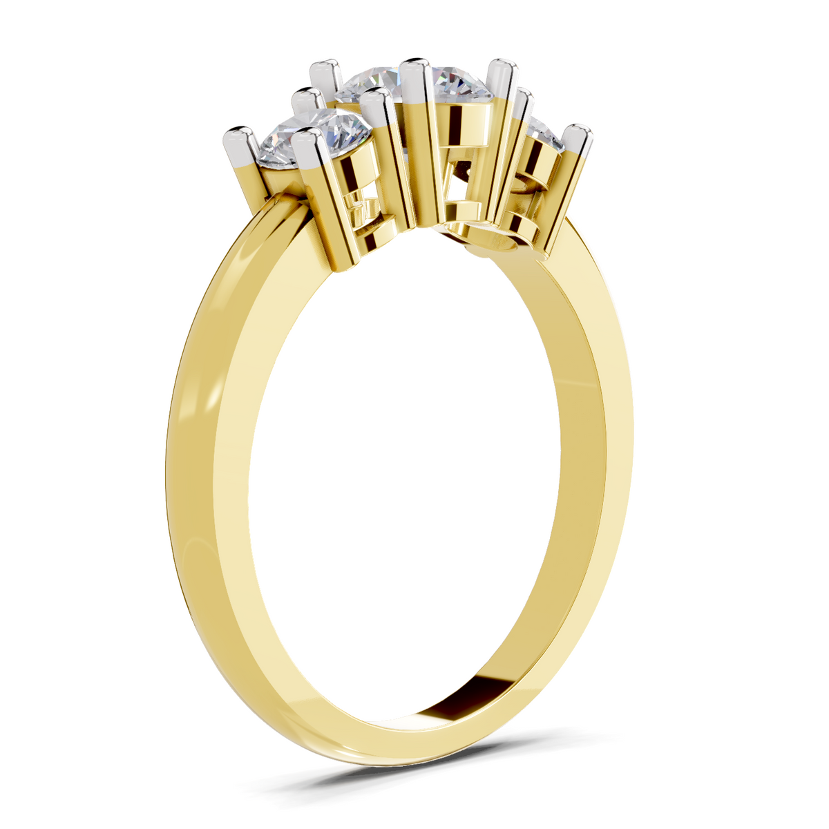 Luminous Promise Trinity Diamond Engagement Ring