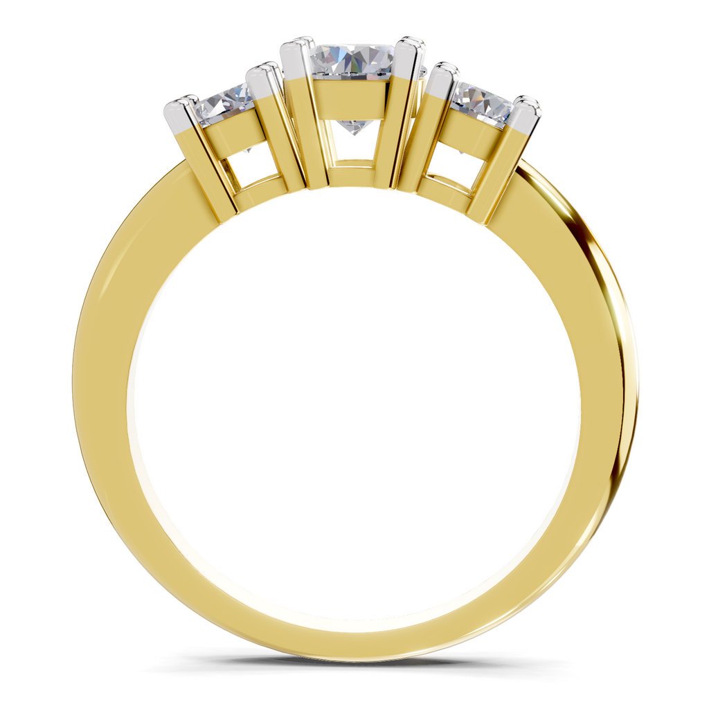 Luminous Promise Trinity Diamond Engagement Ring