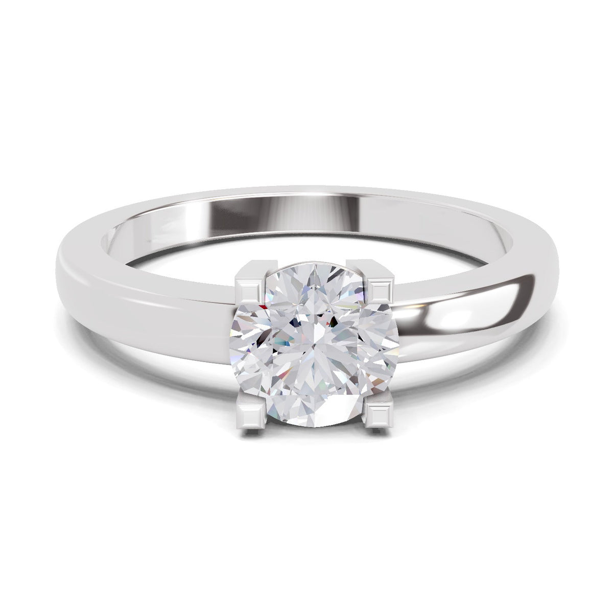 Ethereal Solitaire Diamond Engagement Ring