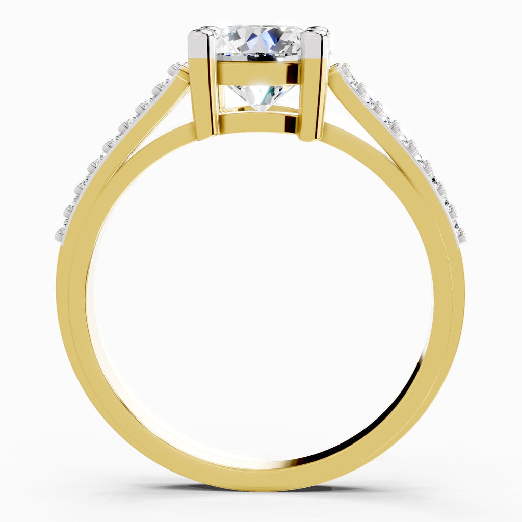 Exquisite Round Halo Diamond Ring