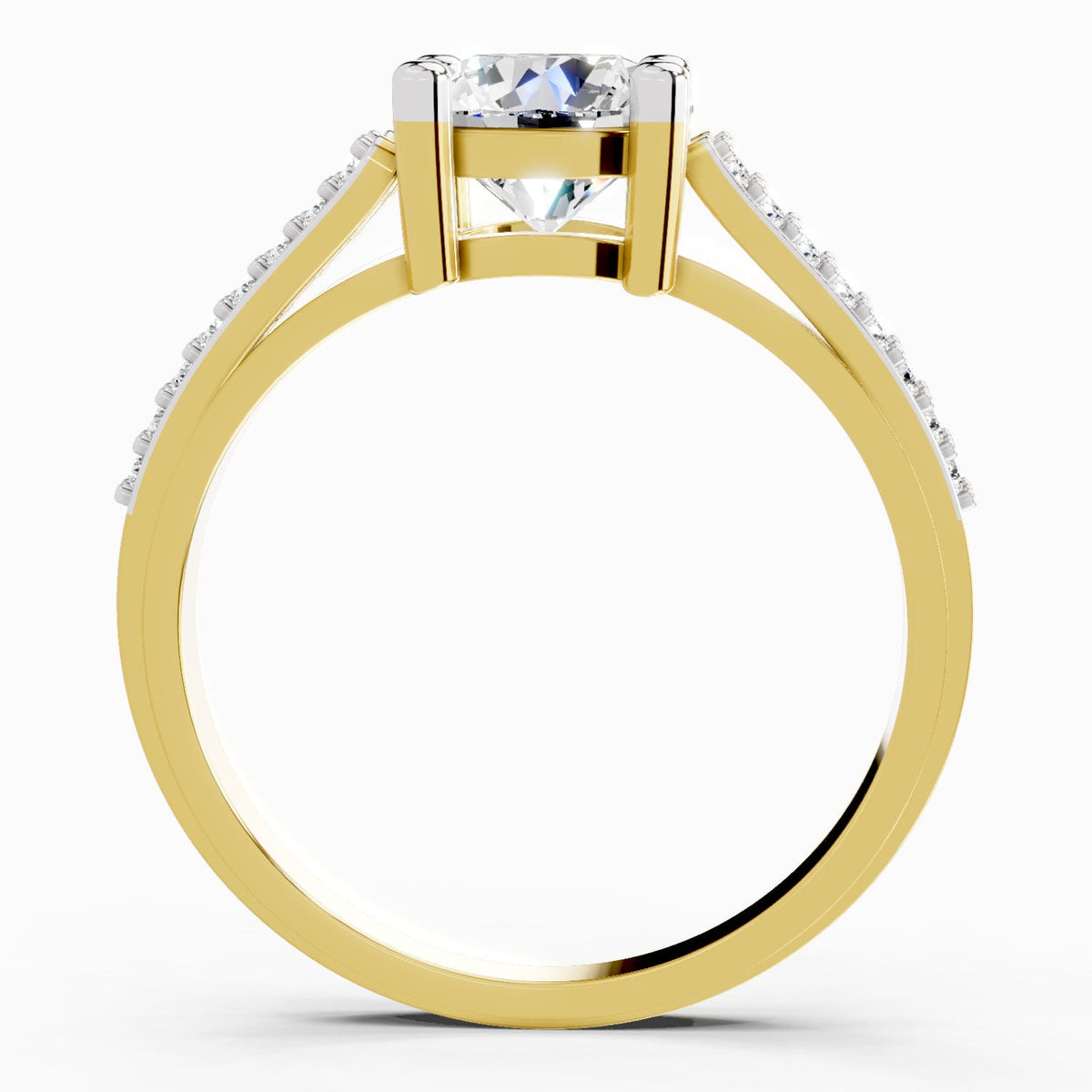 Exquisite Round Halo Diamond Ring