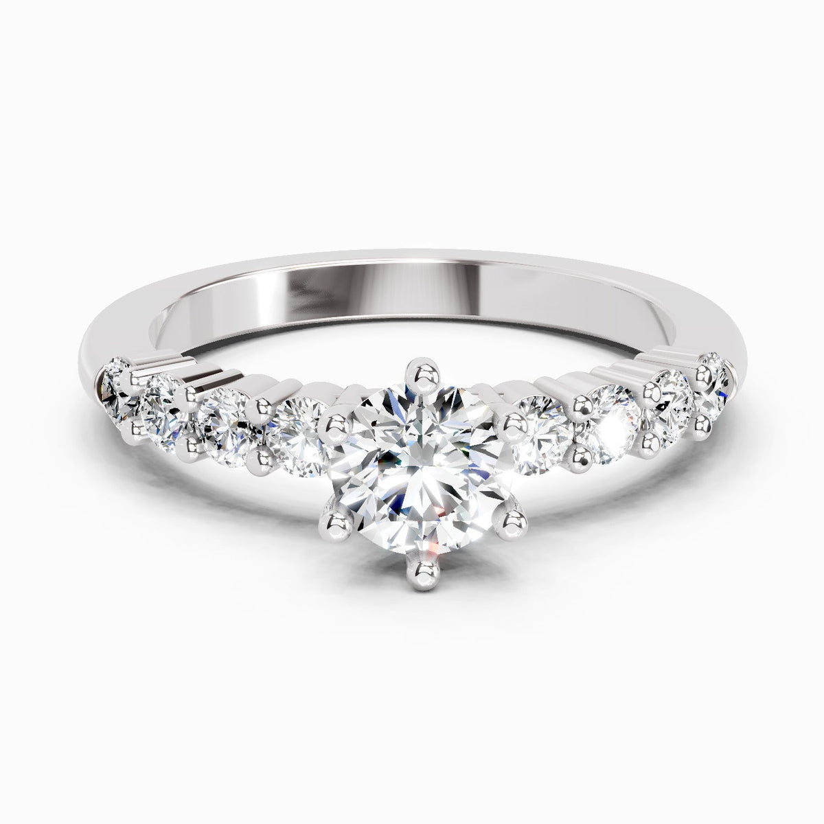 Delicate Diamond Engagement Ring
