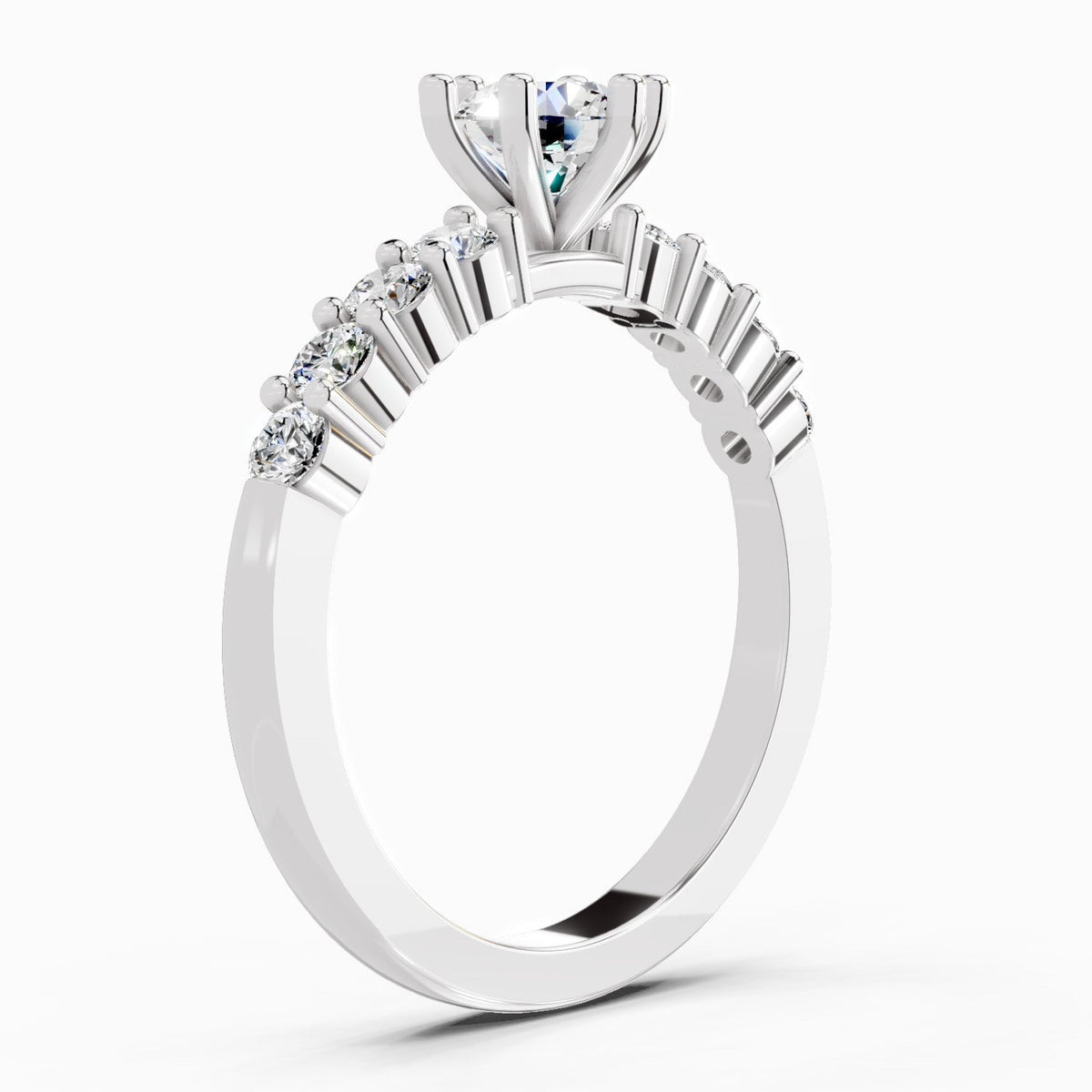 Delicate Diamond Engagement Ring