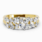 Exquisite Round Cluster Diamond Ring