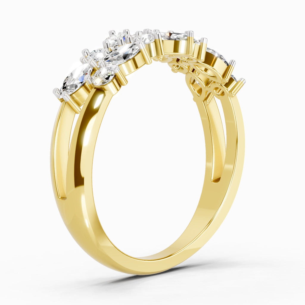 Exquisite Round Cluster Diamond Ring