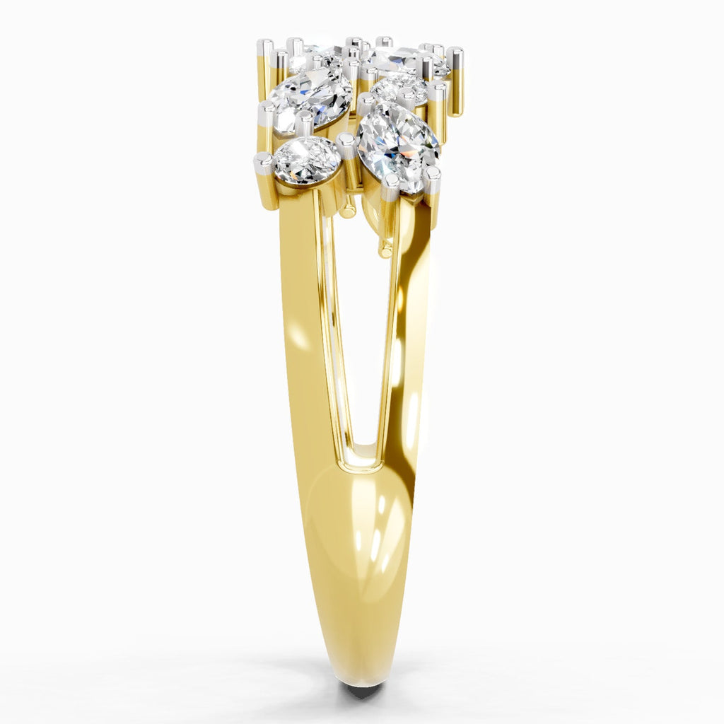 Exquisite Round Cluster Diamond Ring