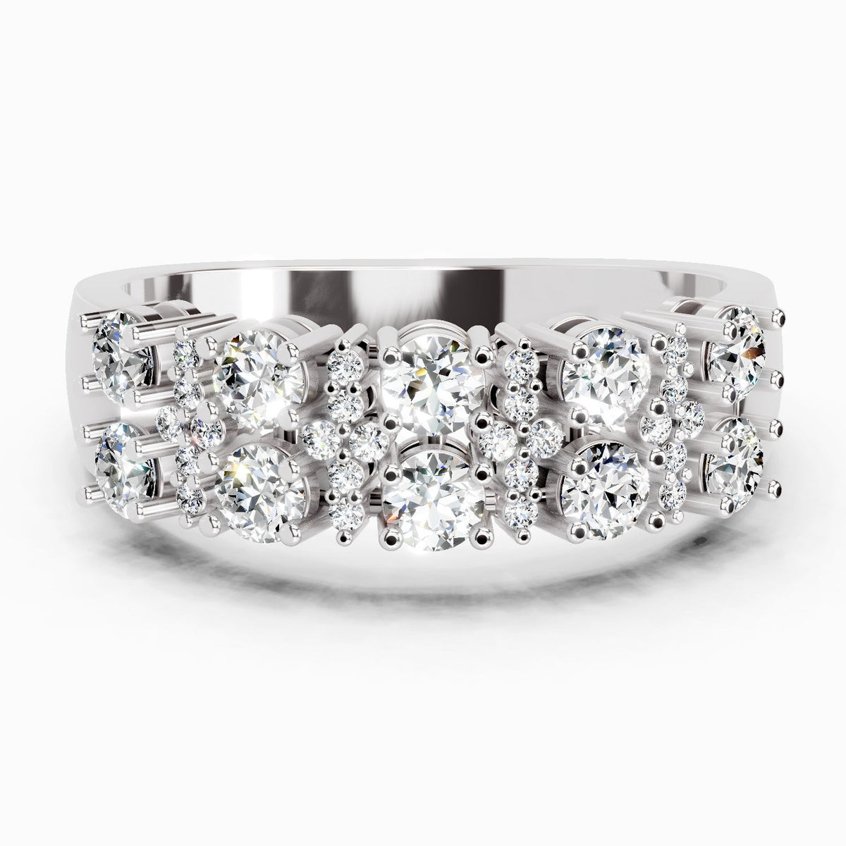 Captivating Cluster Diamond Ring