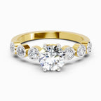 Timeless Round Bezel Diamond Band Ring