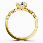 Timeless Round Bezel Diamond Band Ring