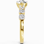 Timeless Round Bezel Diamond Band Ring