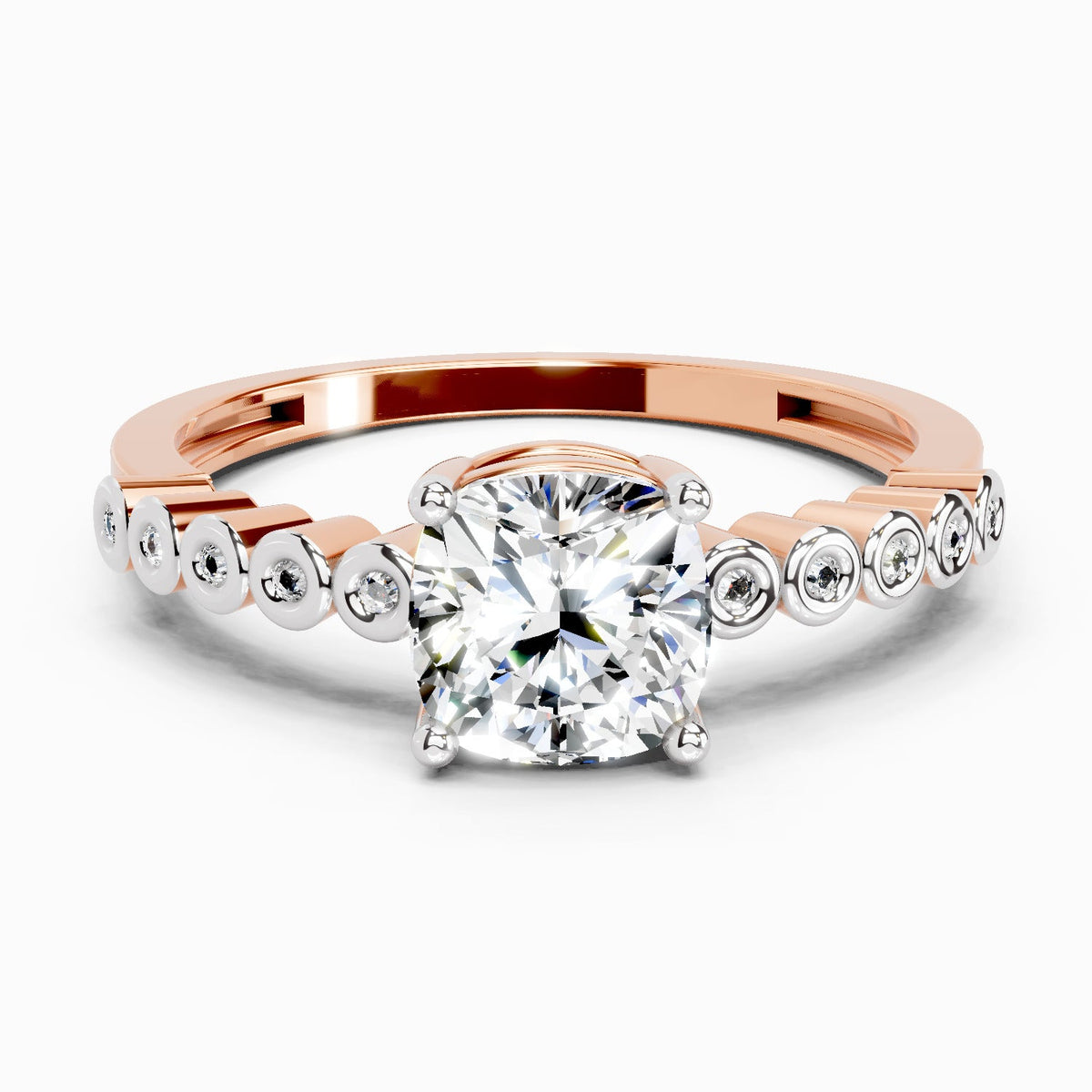 Captivating Cushion Diamond Engagement Ring