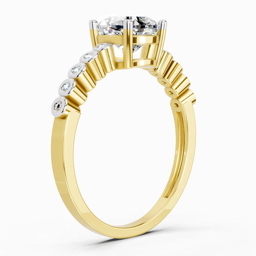 Captivating Cushion Diamond Engagement Ring
