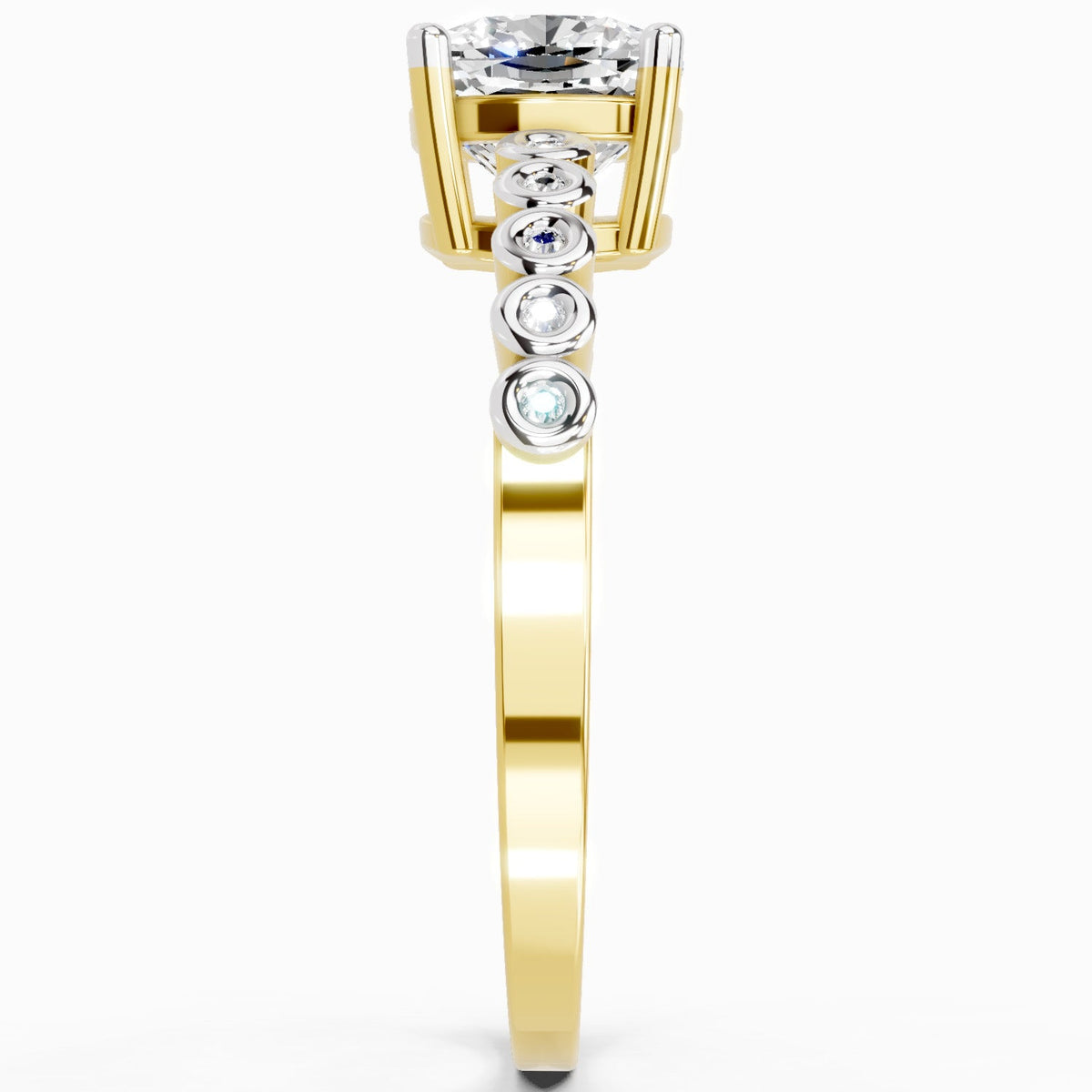 Captivating Cushion Diamond Engagement Ring