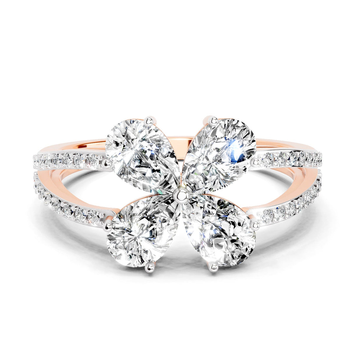 Ethereal Pear Diamond Ring