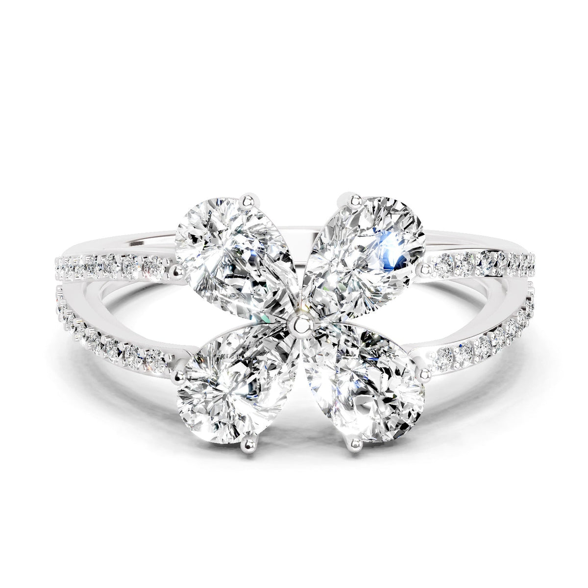 Ethereal Pear Diamond Ring