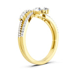 Refined Oval Crown Diamond Ring