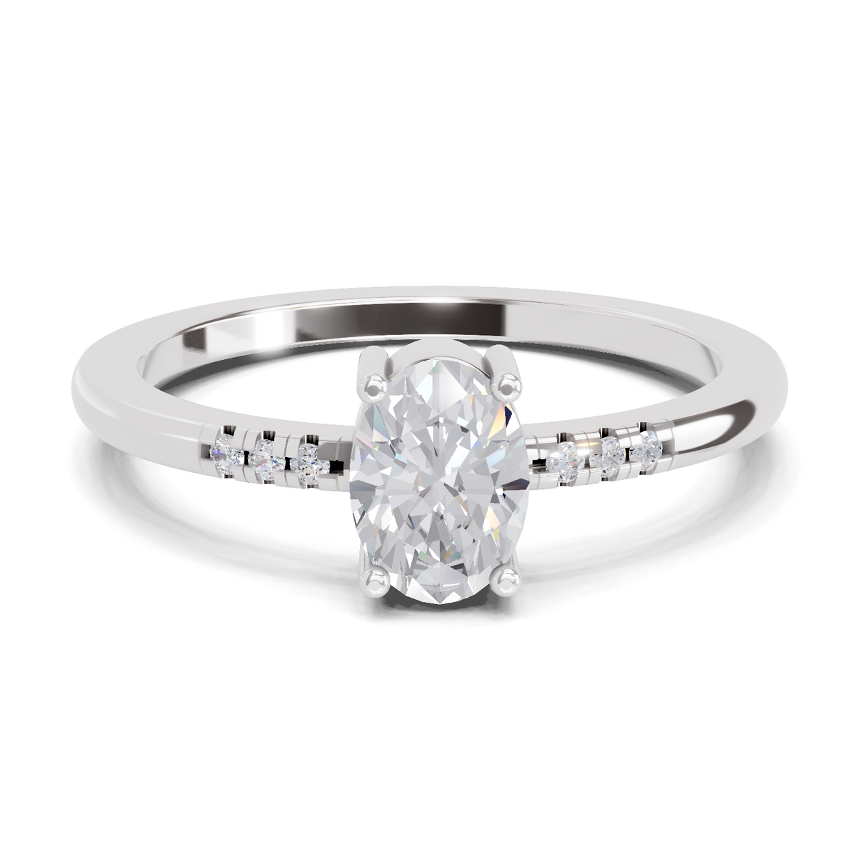 Glistening Promise Diamond Engagement Ring