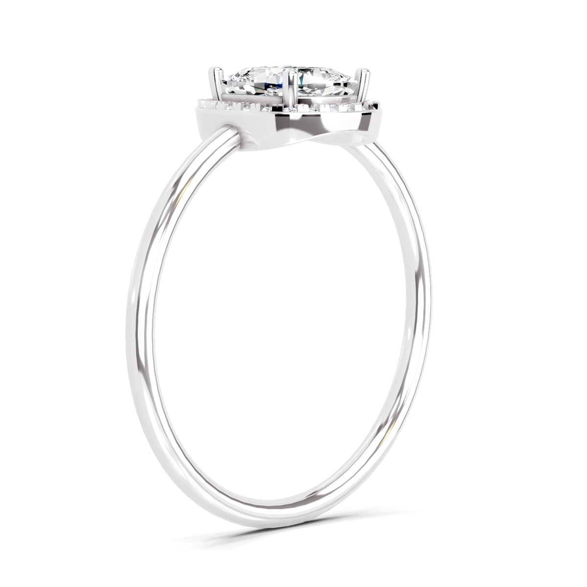 Stunning Cushion Halo Diamond Ring