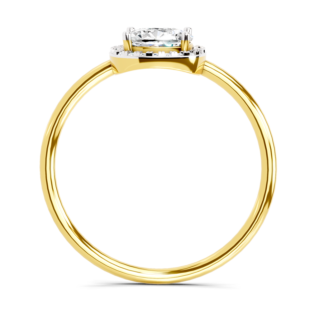 Stunning Cushion Halo Diamond Ring