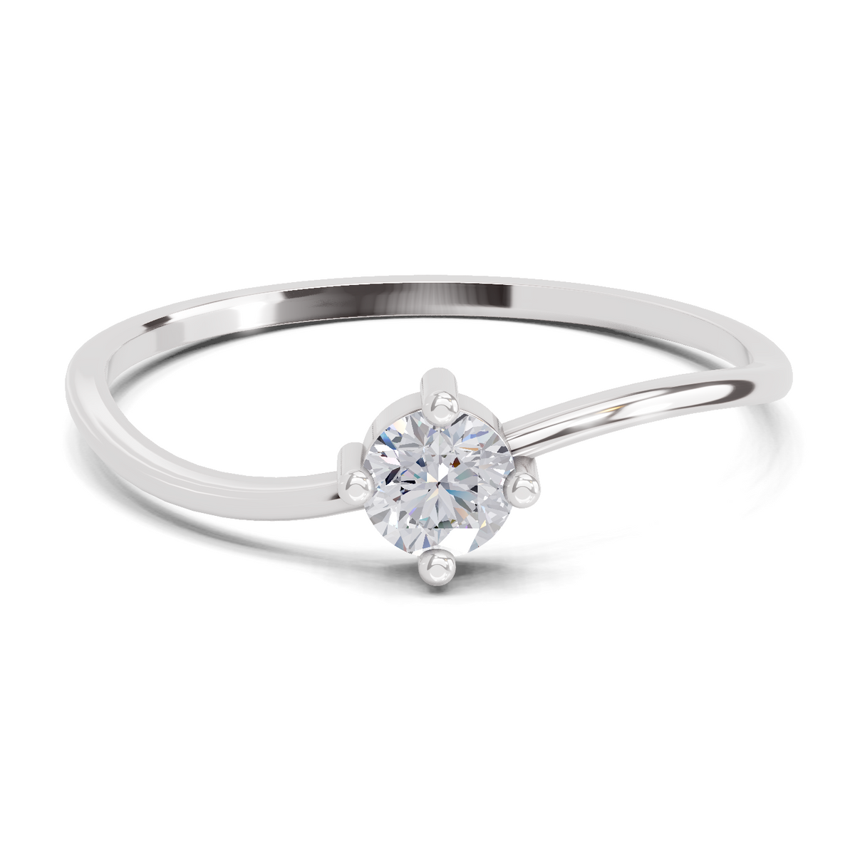 Luminous Celestial Diamond Engagement Ring