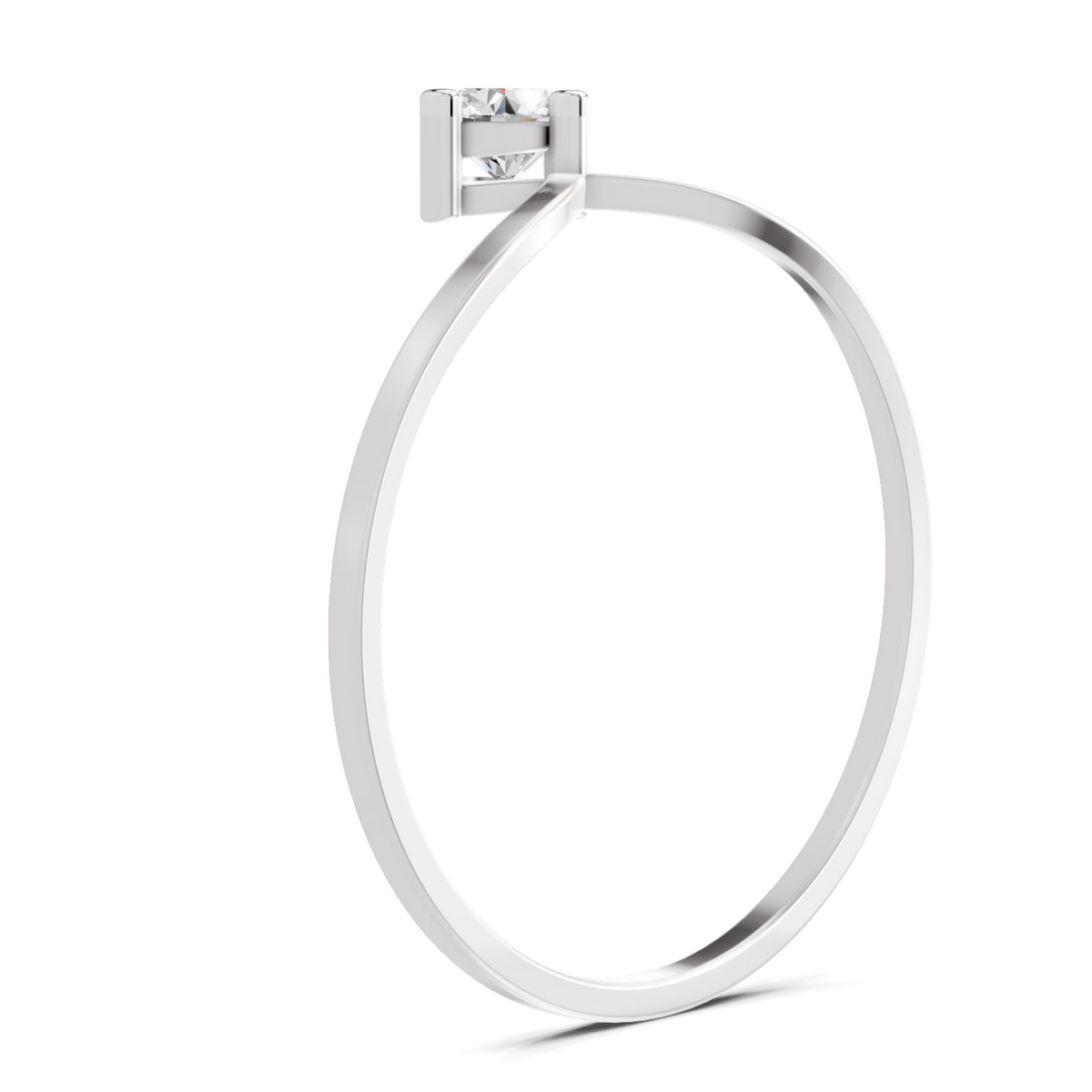 Sparkling Solitaire Diamond Engagement Ring