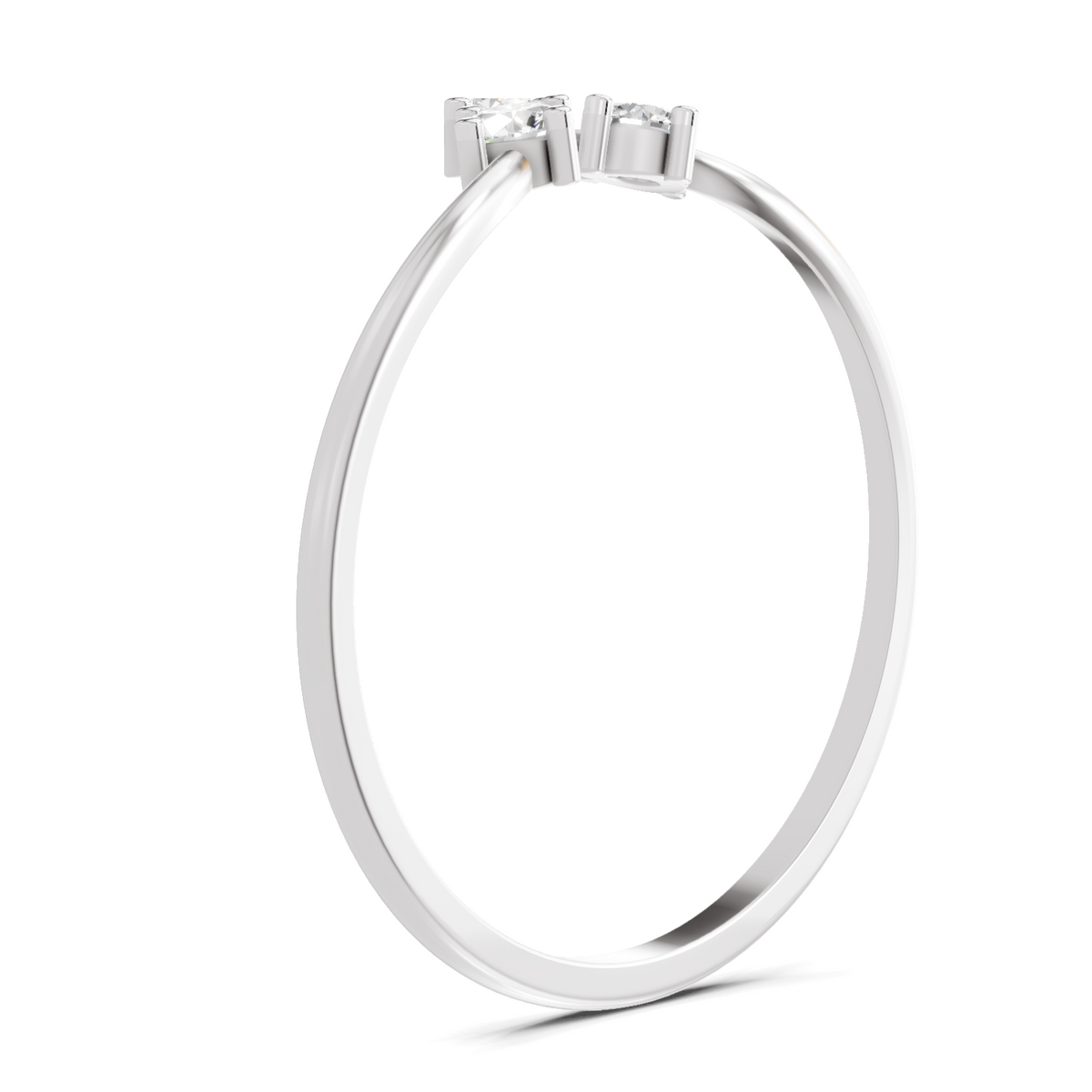 Ethereal Trinity Diamond Engagement Ring