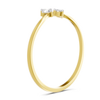 Ethereal Trinity Diamond Engagement Ring