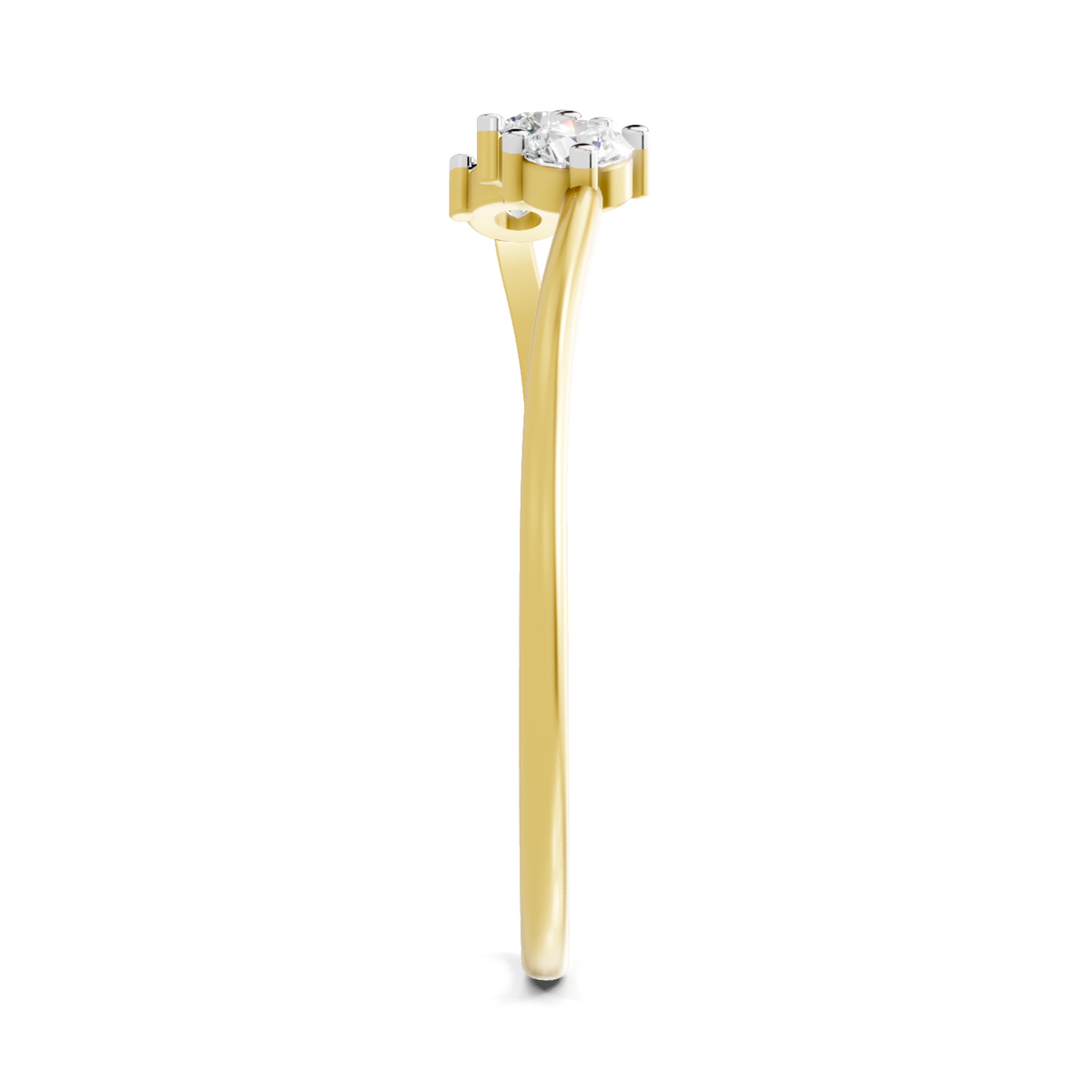Luminous Trinity Diamond Engagement Ring