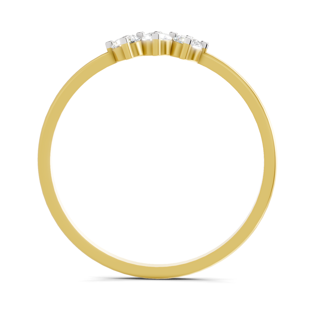 Refined Spark Trinity Diamond Engagement Ring