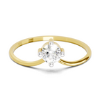 Classic Luna Solitaire Diamond Engagement Ring