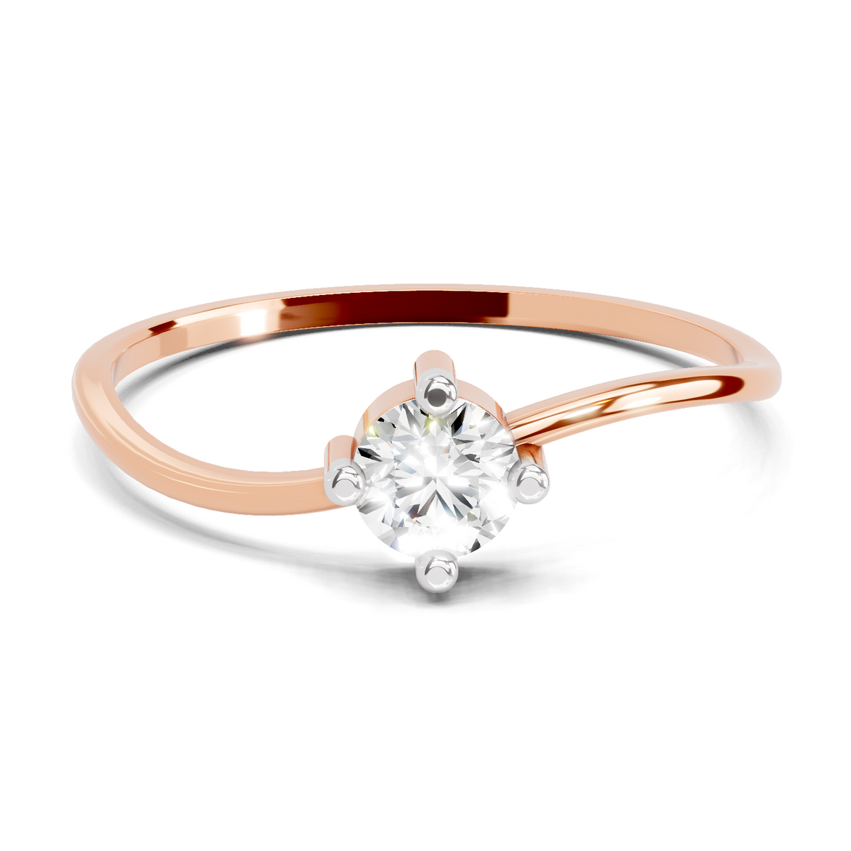 Resplendent Solitaire Diamond Engagement Ring