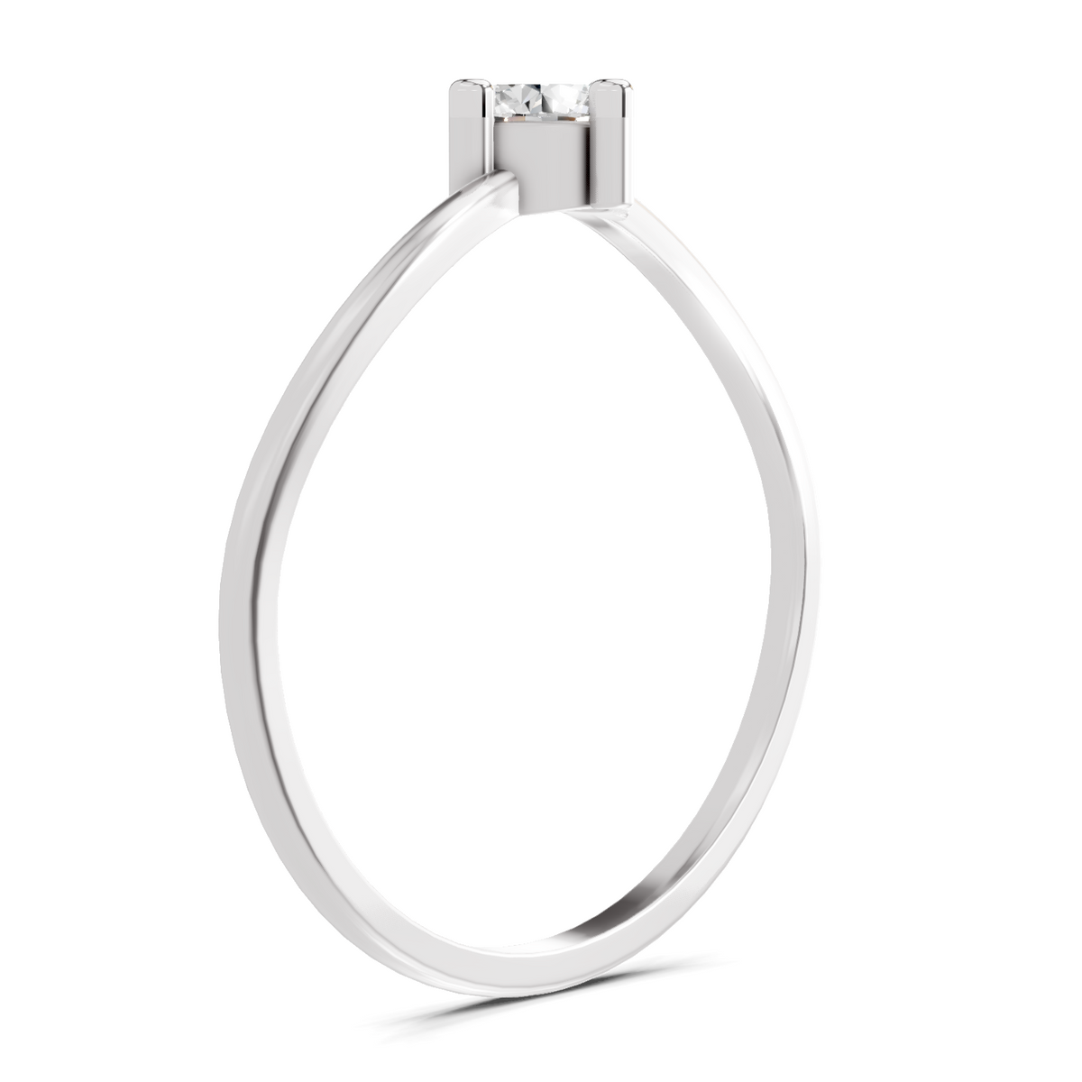 Resplendent Solitaire Diamond Engagement Ring