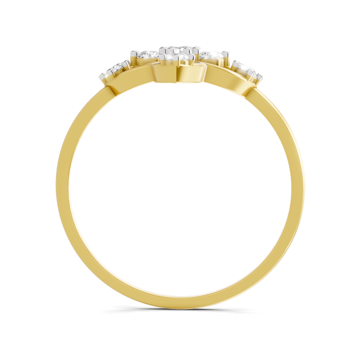 Stunning Petal Diamond Engagement Ring