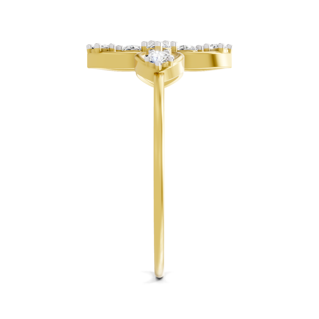 Stunning Petal Diamond Engagement Ring