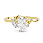 Regal Blossom Diamond Engagement Ring