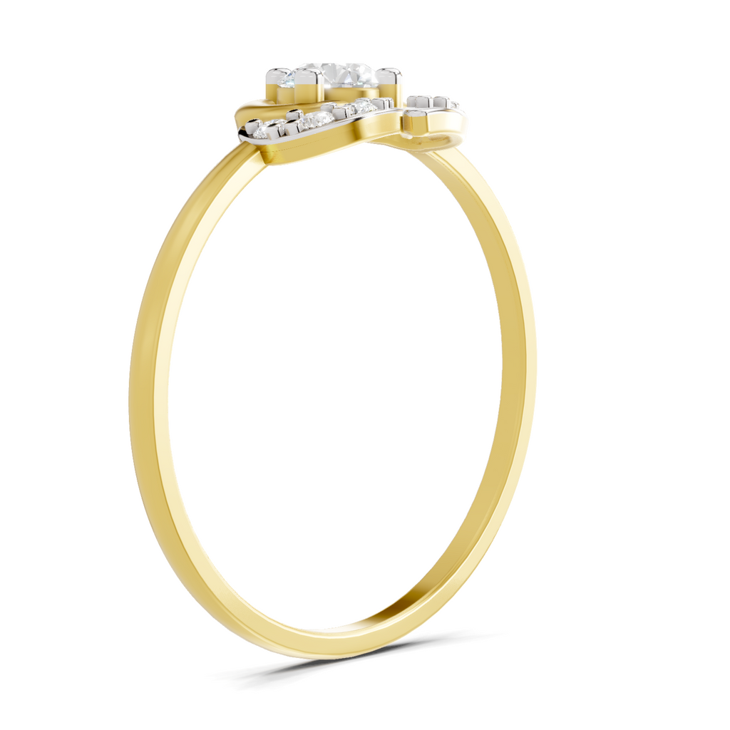 Regal Blossom Diamond Engagement Ring